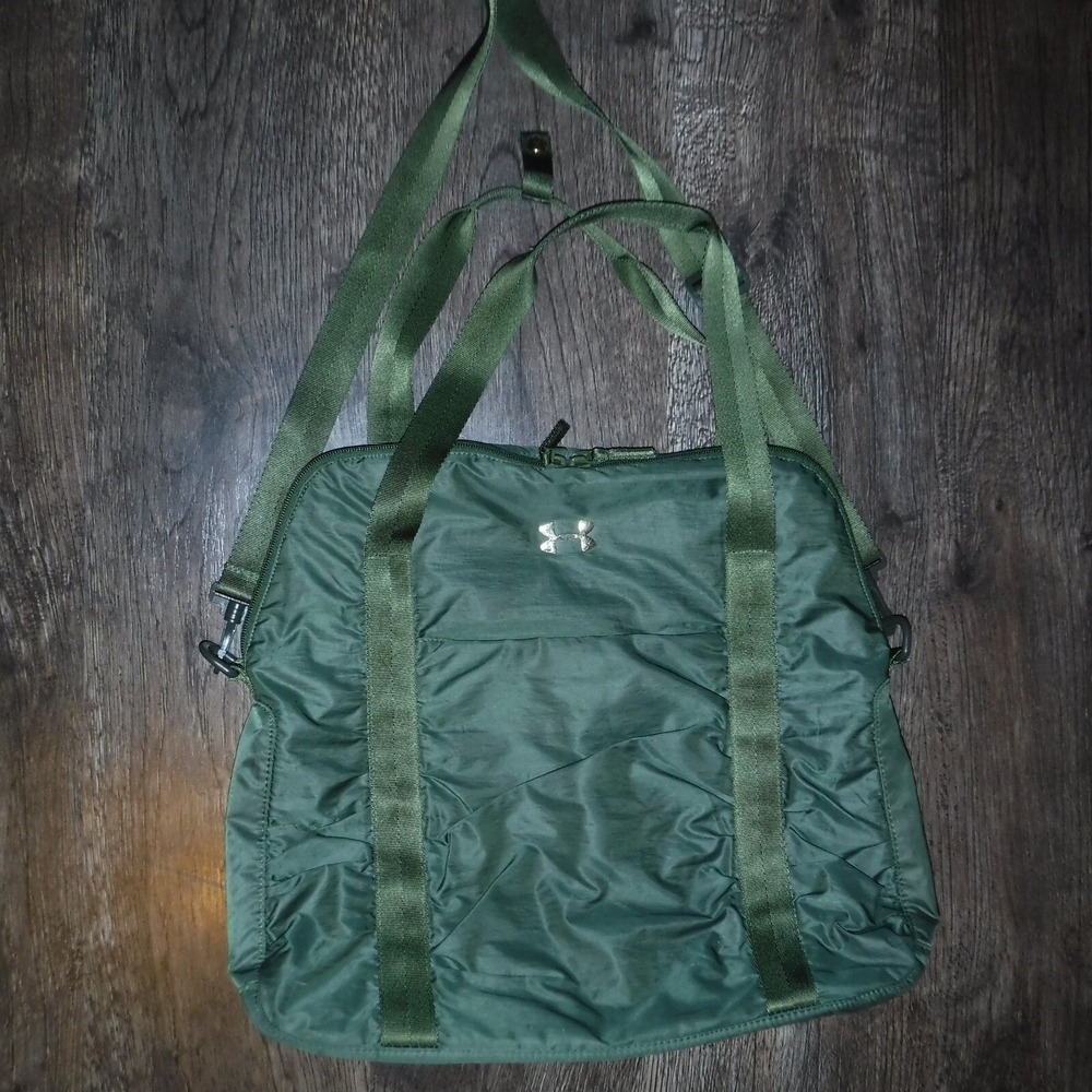 Under Armour Tote Bag Crossbody Olive Green Gym Travel Carry On